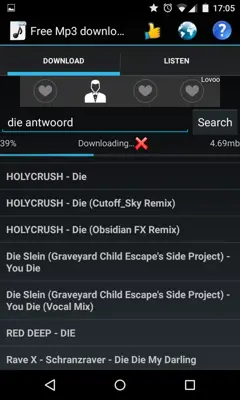 Free Mp3 Downloads android App screenshot 1